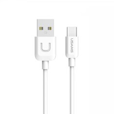 USAMS USAMS U-TURN USB-C KABEL 1M BÍLÝ/BÍLÝ 2A TCUSBXD02 (US-SJ099)