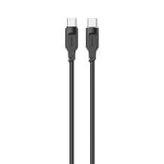 USAMS USAMS KABEL USB-C NA USB-C 100 W 1,2 M PORT DISPLEJ RYCHLO NABÍJECÍ LITHE SERIES ČERNÁ/ČERNÁ SJ567USB01 (US-SJ567)