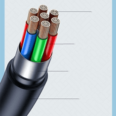 USAMS USAMS KABEL USB-C NA USB-C 100W 1,2M PORT DISPLEJ RYCHLO NABÍJECÍ LITHE SERIES FIALOVÁ/FIALOVÁ SJ567USB03 (US-SJ567)