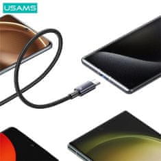 USAMS USAMS KABEL USB-C NA USB-C 60W 0,25M RYCHLÉ NABÍJENÍ OCEL/LAK SJ678USB01 (US-SJ678)