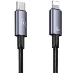 USAMS USAMS USB-C TO LIGHTNING KABEL 30W 1,2M RYCHLÉ NABÍJENÍ OCEL/LAK SJ662USB01 (US-SJ662)