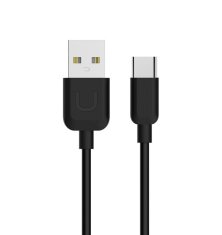 USAMS USAMS U-TURN USB-C KABEL 1M ČERNÁ/ČERNÁ 2A TCUSBXD01 (US-SJ099)