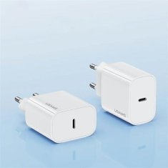 USAMS USAMS ŁAD. SIEC. 1XUSB-C T65 PD20W PD FAST CHARGING US-CC226 + KABEL USB-C/USB-C US-SJ711 60W BIAŁY/WHITE YI SERIES OYXLTZ01