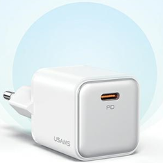 USAMS USAMS LAD. SÍŤ. 1XUSB-C PD30W 3A (POUZE HLAVA) PD3.0 FAST CHARGING ČERNÁ/ČERNÁ X-RON SERIES CC186TC01 (US-CC186)