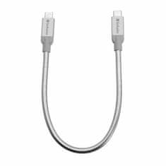 Verbatim VERBATIM OCELOVÝ KABEL USB-C/USB-C 3A 30 CM STŘÍBRNÝ/STŘÍBRNÝ 48867