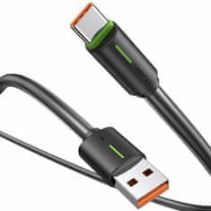 USAMS USAMS KABEL USB-C 3A YU SERIES 1M USB-C/USB-A ČERNÁ/ČERNÁ SJ732USB01 (US-SJ732 )