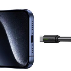 USAMS USAMS USB-C/USB-C KABEL 1M SJ734 60W ČERNÁ/ČERNÁ YU SERIES SJ734USB01 (US-SJ734)