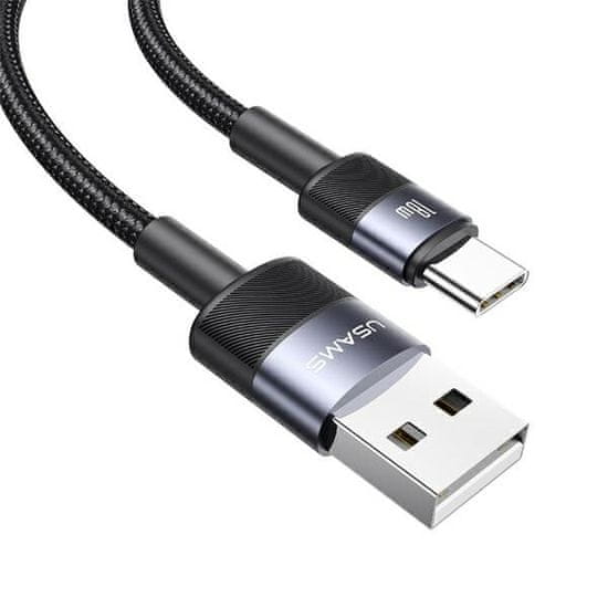 USAMS USAMS SET USB TO USB-C KABEL 3A 1,2M FAST CHARGING STEEL/TARNISH 30 KS SJ718ZJ01 (US-SJ718)