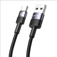 USAMS USAMS SET USB TO USB-C KABEL 3A 1,2M FAST CHARGING STEEL/TARNISH 30 KS SJ718ZJ01 (US-SJ718)