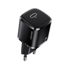 USAMS USAMS LAD. SÍŤ. 1XUSB-C T36 MINI 20W (POUZE HLAVA) PD3.0 FAST CHARGING ČERNÁ/ČERNÁ CC124TC01 (US-CC124)