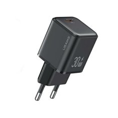 USAMS USAMS LAD. SÍŤ. 1XUSB-C PD30W 3A (POUZE HLAVA) PD3.0 FAST CHARGING ČERNÁ/ČERNÁ X-RON SERIES CC186TC01 (US-CC186)