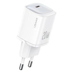 USAMS USAMS LAD. SÍŤ. CC248 20W GAN USB-C FAST CHARGING HC SERIES BÍLÁ/BÍLÁ CC248TC02