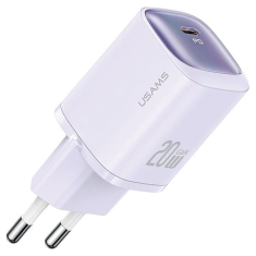 USAMS USAMS LAD. SÍŤ. CC248 20W GAN USB-C FAST CHARGING HC SERIES FIALOVÁ/FIALOVÁ CC248TC03