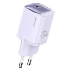 USAMS USAMS LAD. SÍŤ. CC248 20W GAN USB-C FAST CHARGING HC SERIES FIALOVÁ/FIALOVÁ CC248TC03