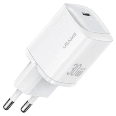 USAMS USAMS LAD. SÍŤ. CC251 30W GAN USB-C FAST CHARGING HC SERIES BÍLÁ/BÍLÁ CC251TC02