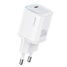 USAMS USAMS LAD. SÍŤ. CC251 30W GAN USB-C FAST CHARGING HC SERIES BÍLÁ/BÍLÁ CC251TC02