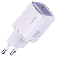 USAMS USAMS LAD. SÍŤ. CC251 30W GAN USB-C FAST CHARGING HC SERIES FIALOVÁ/FIALOVÁ CC251TC03