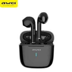 Awei SLUCHÁTKA AWEI BLUETOOTH 5.0 T26 TWS + DOKOVACÍ STANICE ČERNÁ/ČERNÁ