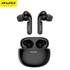 Awei SLUCHÁTKA AWEI BLUETOOTH 5.0 T15 TWS + DOKOVACÍ STANICE ČERNÁ/ČERNÁ