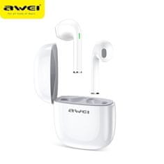 Awei SLUCHÁTKA AWEI BLUETOOTH 5.0 T28 TWS + DOKOVACÍ STANICE BÍLÁ/BÍLÁ