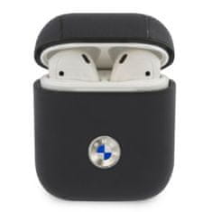 Bmw BMW BMA2SSLNA AIRPODS 1/2 KRYT TMAVĚ MODRÁ/NÁMOŘNICKÁ BARVA GENIUNE LEATHER SILVER LOGO