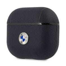 Bmw BMW BMA3SSLNA KRYT AIRPODS 3 TMAVĚ MODRÁ/NÁMOŘNICKÁ BARVA GENIUNE LEATHER SILVER LOGO