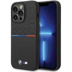 Bmw BMW BMHCP15L22SMPK IPHONE 15 PRO 6,1" ČERNO/ČERNÝ SILIKONOVÝ VZOR