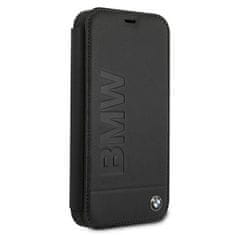 Bmw BMW POUZDRO BMFLBKP12SSLLBK IPHONE 12 MINI 5,4" ČERNÁ/ČERNÁ KNIHA SIGNATURE