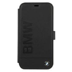 Bmw BMW POUZDRO BMFLBKP12SSLLBK IPHONE 12 MINI 5,4" ČERNÁ/ČERNÁ KNIHA SIGNATURE