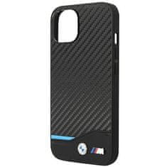 Bmw BMW BMHCP14M22NBCK POUZDRO IPHONE 14 PLUS / 15 PLUS 6,7" ČERNÁ/ČERNÁ LEATHER CARBON