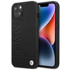 Bmw POUZDRO BMW BMHCP14MSLLBK IPHONE 14 PLUS / 15 PLUS 6,7" ČERNÁ/ČERNÁ KOŽENÁ ZNÁMKA