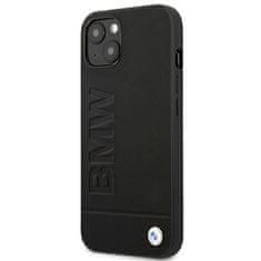 Bmw POUZDRO BMW BMHCP14MSLLBK IPHONE 14 PLUS / 15 PLUS 6,7" ČERNÁ/ČERNÁ KOŽENÁ ZNÁMKA