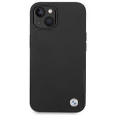 Bmw POUZDRO BMW BMHCP14MSILBK IPHONE 14 PLUS / 15 PLUS 6,7" ČERNO/ČERNÉ SILIKONOVÉ KOVOVÉ LOGO