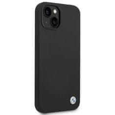 Bmw POUZDRO BMW BMHCP14MSILBK IPHONE 14 PLUS / 15 PLUS 6,7" ČERNO/ČERNÉ SILIKONOVÉ KOVOVÉ LOGO