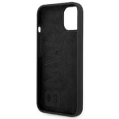 Bmw POUZDRO BMW BMHCP14MSILBK IPHONE 14 PLUS / 15 PLUS 6,7" ČERNO/ČERNÉ SILIKONOVÉ KOVOVÉ LOGO