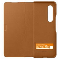 Samsung POUZDRO SAMSUNG EF-FF926LAEGWW Z FOLD 3 CAMEL LEATHER FILP COVER