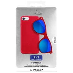 Puro POUZDRO PURO SUNNY KIT PRO IPHONE 7/8 + BRÝLE SE 2020 / SE 2022 ČERVENÝ/ČERVENÝ IPC747SUNNYKIT1RED