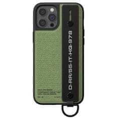 Diesel DIESEL HANDSTRAP CASE UTILITY TWILL IPHONE 12/12 PRO ČERNO-ZELENÁ/ČERNO-ZELENÁ 44291