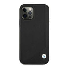 Bmw POUZDRO BMW BMHCP12LRCDPK IPHONE 12 PRO MAX 6,7" ČERNÉ/ČERNÉ PEVNÉ POUZDRO LEATHER DEBOSS