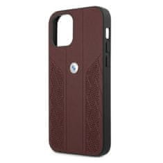 Bmw BMW BMHCP12LRSPPR POUZDRO IPHONE 12 PRO MAX 6,7" ČERVENÉ/ČERVENÉ PEVNÉ POUZDRO LEATHER CURVE PERFORATE