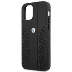 Bmw POUZDRO BMW BMHCP12LRSPPK IPHONE 12 PRO MAX 6,7" ČERNÉ/ČERNÉ PEVNÉ POUZDRO LEATHER CURVE PERFORATE