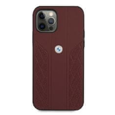 Bmw POUZDRO BMW BMHCP12MRSPPR IPHONE 12/12 PRO 6,1" ČERVENÉ/ČERVENÉ PEVNÉ POUZDRO LEATHER CURVE PERFORATE