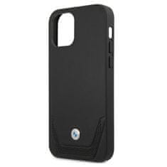 Bmw POUZDRO BMW BMHCP12MRSWPK IPHONE 12/12 PRO 6,1" ČERNÉ/ČERNÉ PEVNÉ KOŽENÉ PERFOROVANÉ POUZDRO