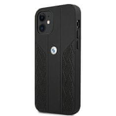 Bmw POUZDRO BMW BMHCP12SRSPPK IPHONE 12 MINI 5,4" ČERNÉ/ČERNÉ PEVNÉ POUZDRO LEATHER CURVE PERFORATE