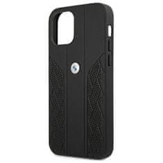 Bmw POUZDRO BMW BMHCP12SRSPPK IPHONE 12 MINI 5,4" ČERNÉ/ČERNÉ PEVNÉ POUZDRO LEATHER CURVE PERFORATE