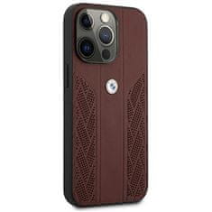 Bmw POUZDRO BMW BMHCP13LRSPPR IPHONE 13 PRO/13 6,1" ČERVENÉ/ČERVENÉ PEVNÉ POUZDRO LEATHER CURVE PERFORATE