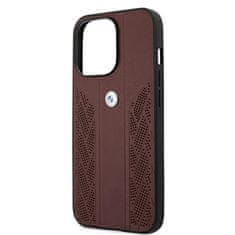 Bmw POUZDRO BMW BMHCP13LRSPPR IPHONE 13 PRO/13 6,1" ČERVENÉ/ČERVENÉ PEVNÉ POUZDRO LEATHER CURVE PERFORATE