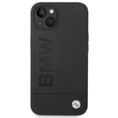 Bmw POUZDRO BMW BMHMP14MSLBLBK IPHONE 14 PLUS / 15 PLUS 6,7" ČERNO/ČERNÉ PEVNÉ POUZDRO SILIKONOVÉ SIGNATURE LOGO MAGSAFE