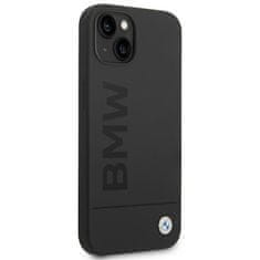 Bmw POUZDRO BMW BMHMP14MSLBLBK IPHONE 14 PLUS / 15 PLUS 6,7" ČERNO/ČERNÉ PEVNÉ POUZDRO SILIKONOVÉ SIGNATURE LOGO MAGSAFE