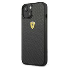 UNBRANDED FERRARI FEHCP13SFCABK IPHONE 13 MINI 5,4" ČERNÝ/ČERNÝ PEVNÝ OBAL ON TRACK REAL CARBON